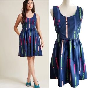 ModCloth “Optimistic Effect” Fit and Flare Dress